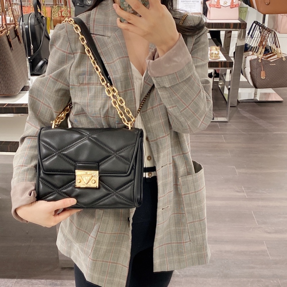 Michael Kors Serena Medium Flap Shoulder Bag - Picture 8 of 10